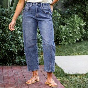 Barrel Jeans - Medium Blue